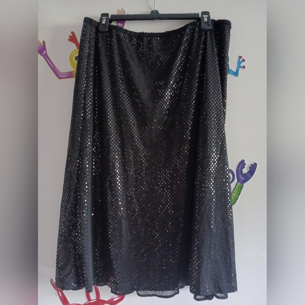 Black Sequin Skirt